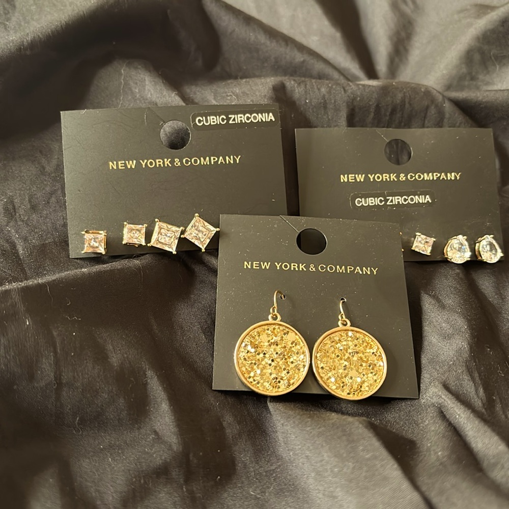 3 New York & Company earrings